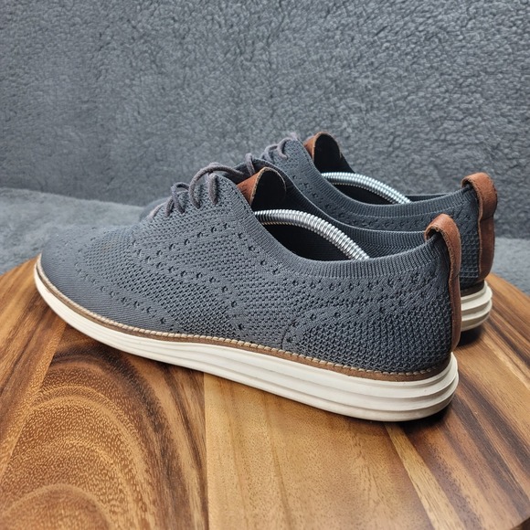 Cole Haan Original Grand Stitchlite Wingtip Oxfords Grey Mens Size 11.5 M C27961